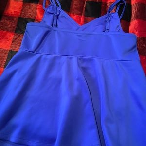 Royal blue peplum top